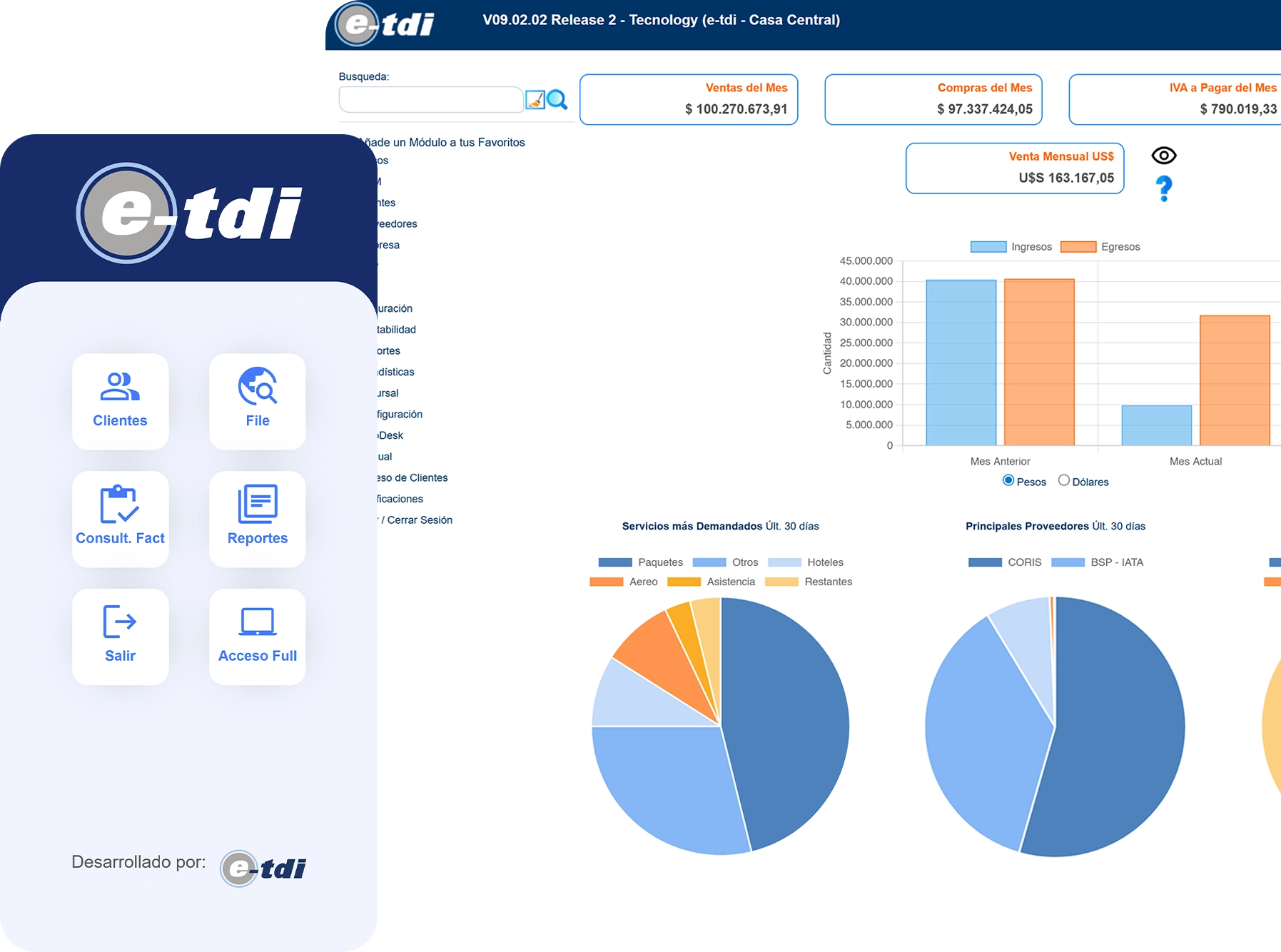 e-TDI en celular y computadora